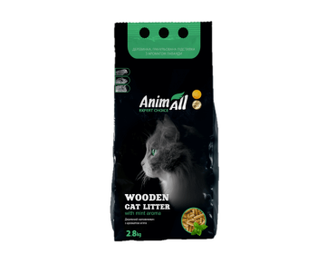 AnimAll Древесный наполнитель для кошачьего туалета с ароматом мяты